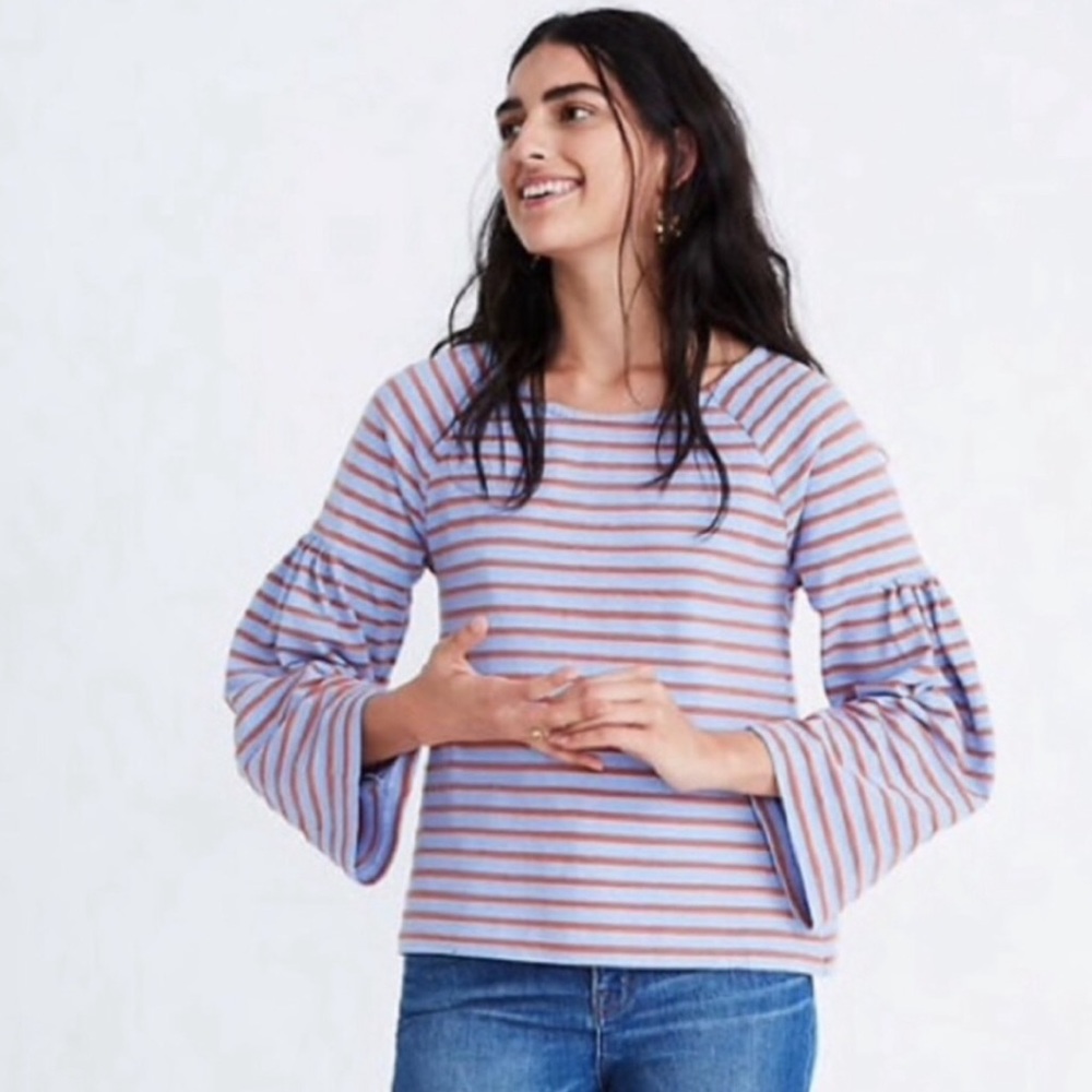 Striped Madewell long sleeve shirt